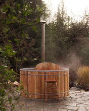 Load image into Gallery viewer, ALUMINUM HOT TUB - ROUGH CEDAR FINISH