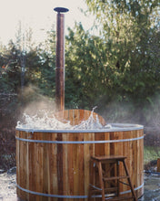 Load image into Gallery viewer, ALUMINUM HOT TUB - ROUGH CEDAR FINISH